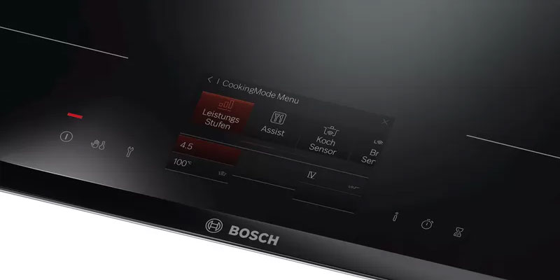 Bảng điều khiển trên lò nướng Bosch Series 8 trực quan, dễ dàng làm chủ
