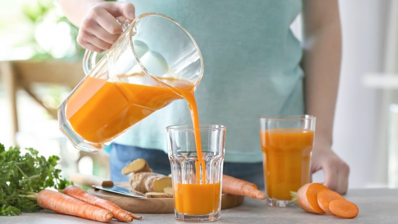 Nước ép cà rốt giảm cân nhanh